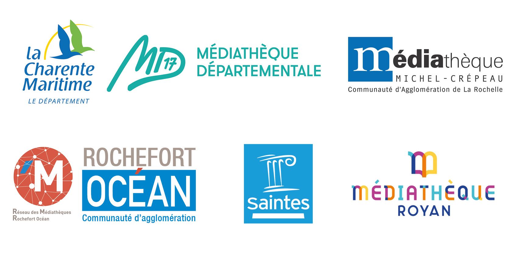 Ensemble logos des partenaires Offre culturelle en ligne sur 2lignes
